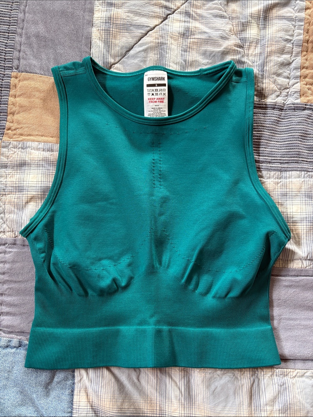 Never worn GymShark fitted crop tank